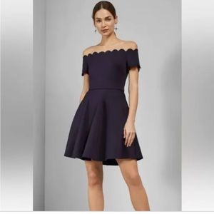 Ted baker size 2 (size M) scalloped skater dress new with tag